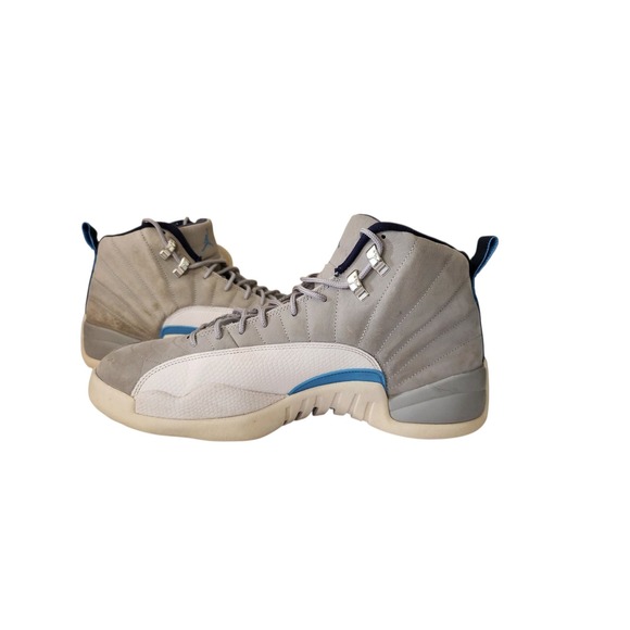 Nike Air Jordan 12 Retro Wolf Grey University Blue Shoes Size 12